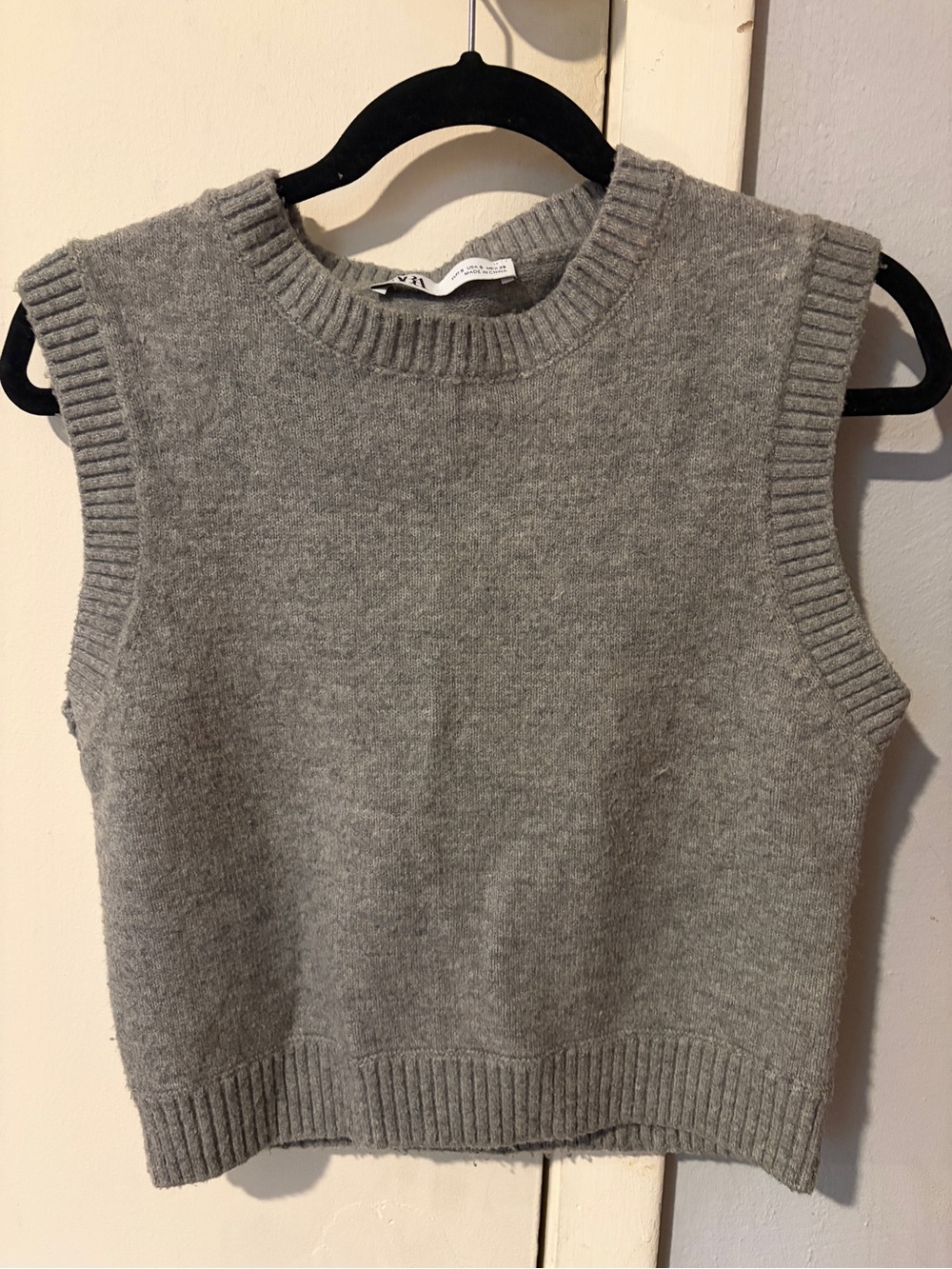 Zara Gray Knit Sleeveless Sweater Vest - Women
